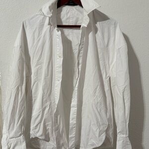 Women's White Button Down Shirt